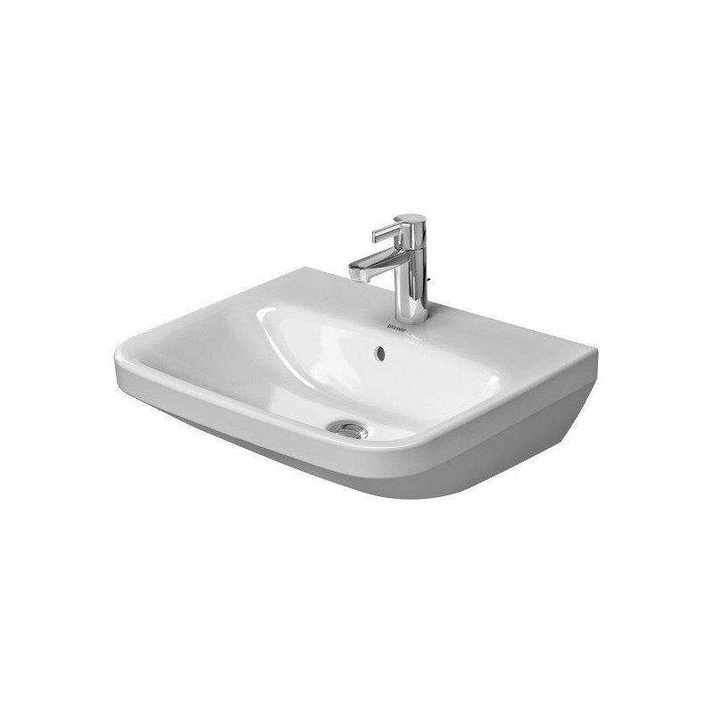 

DURASTYLE lavabo con plataforma para grifo rebosadero 550x440mm 1 orificio para grifería blanco - Duravit