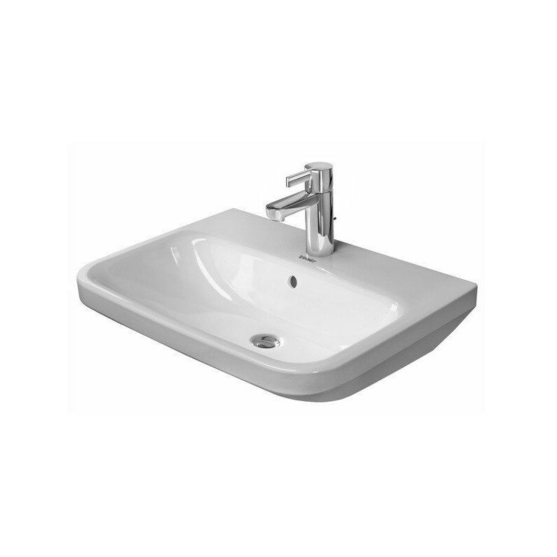 

Duravit DURASTYLE lavabo con plataforma para grifo rebosadero 600x440mm 3 orificios para grifería blanco