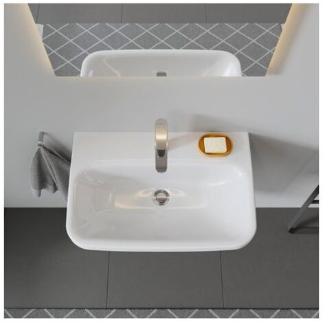 Duravit Waschtisch DuraStyle 65cm mit Überlauf, mit Hahnlochbank,