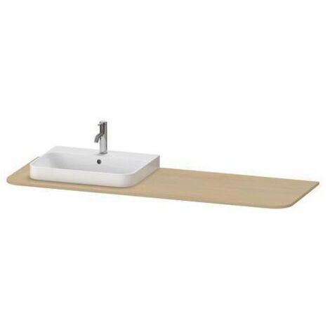 Duravit Waschtisch-Konsole Happy D.2 Plus 160x55cm, m 1 AS, Beck. re, Tau matt