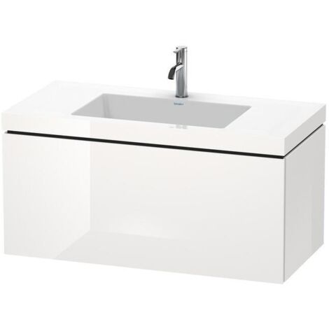 Duravit Waschtischunterschrank c-bonded L-Cube 100x48cm, o HL, Tau matt, 1 Ausz., wandhängend