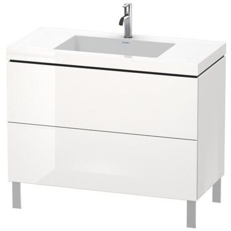 Duravit Waschtischunterschrank c-bonded L-Cube 100x48cm, o HL, Tau matt, 2 Ausz., steh.