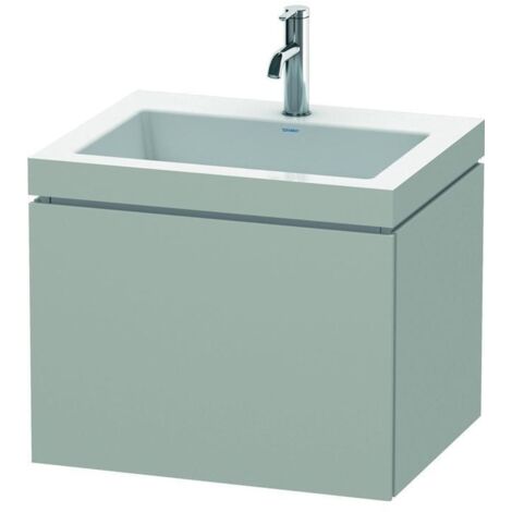 Duravit Waschtischunterschrank c-bonded L-Cube 60 x48cm, 1 HL, bg ma, 1 Ausz., wandhängend