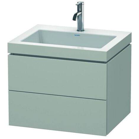 Duravit Waschtischunterschrank c-bonded L-Cube 60 x48cm, 1 HL, bg ma, 2 Schub., wandhängend