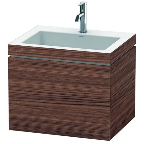 Duravit Waschtischunterschrank c-bonded L-Cube 60 x48cm, 1 HL, N dkl., 1 Ausz., wandhängend