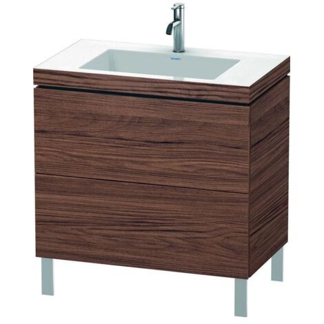 Duravit Waschtischunterschrank c-bonded L-Cube 80x48cm, 1 HL, N dkl., 2 Ausz., steh.
