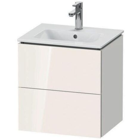 Duravit Waschtischunterschrank Compact L-Cube 52x42,1x55cm, 2 Schub., wandhängend, Tau matt