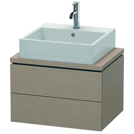 Duravit Waschtischunterschrank Compact L-Cube 62x47,7cm, lei, f Konsole, 2 Schubkästen