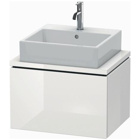 Duravit Waschtischunterschrank Compact L-Cube 62x47,7cm, we. hgl, f Konsole, 1 Auszug