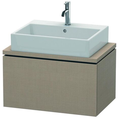 Duravit Waschtischunterschrank Compact L-Cube 72x47,7cm, leinen, für Konsole, 1 Auszug