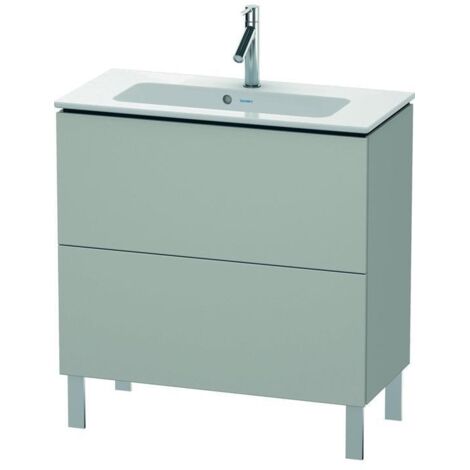 Duravit Waschtischunterschrank Compact L-Cube 82x39,1cm, betongr ma, 2 Ausz., stehend