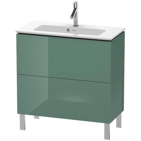 Duravit Waschtischunterschrank Compact L-Cube 82x39,1cm, Tau matt, 2 Auszüge, stehend