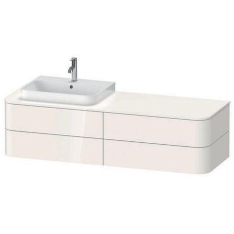 Duravit Waschtischunterschrank Happy D.2 Plus 160x55cm, f K, 4 La, f AWT, re, we matt