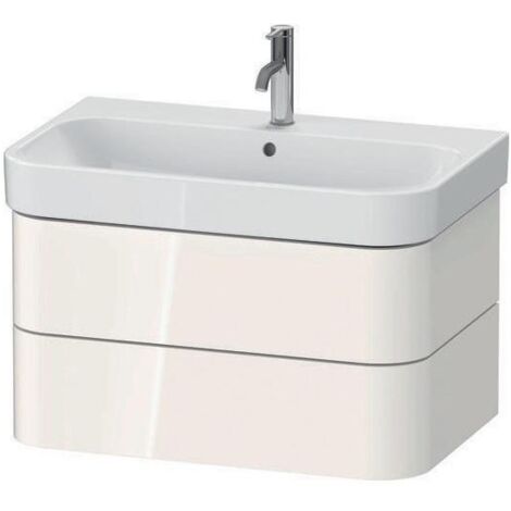 Duravit Waschtischunterschrank Happy D.2 Plus 77,5x49cm, weiß hochglanz, 2 Schubkästen