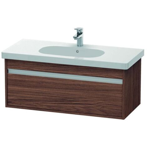 Duravit Waschtischunterschrank Ketho 100x45,5cm, Nussb dkl., 1 Ausz., wandhängend