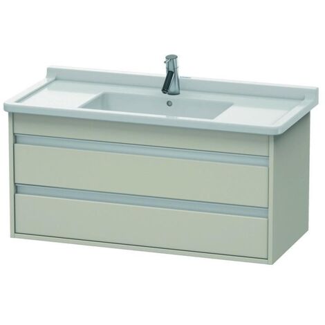 Duravit Waschtischunterschrank Ketho 100x45,5cm, Tau, 2 Schubk., wandhängend