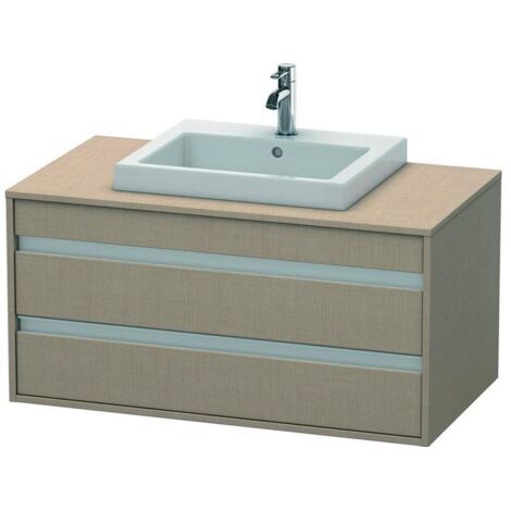 Duravit Waschtischunterschrank Ketho 100x55cm, lei, f Einbauwaschtisch mitt., 2 Schubk.