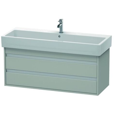Duravit Waschtischunterschrank Ketho 115x44cm, betongr ma, 2 Schubk., wandhängend