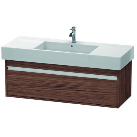 Duravit Waschtischunterschrank Ketho 120x45,5cm, Nussb dkl., 1 Ausz., wandhängend