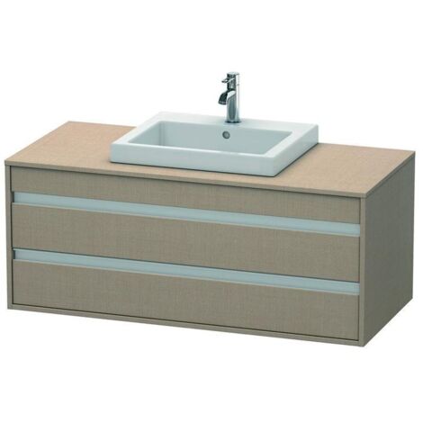 Duravit Waschtischunterschrank Ketho 120x55cm, lei, f Einbauwaschtisch mitt., 2 Schubk.