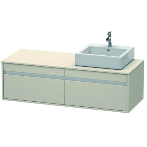 Duravit Waschtischunterschrank Ketho 140x55x42,6cm, f AWT, 2 AZ, B re, Tau