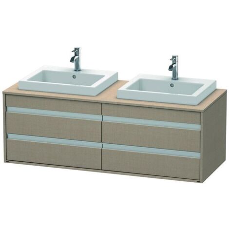 Duravit Waschtischunterschrank Ketho 140x55x49,6cm, f EWT, 4 La, B bs, lei