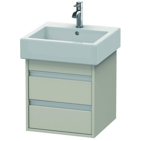 Duravit Waschtischunterschrank Ketho 45x44cm, Tau, 2 Schubkästen, wandhängend