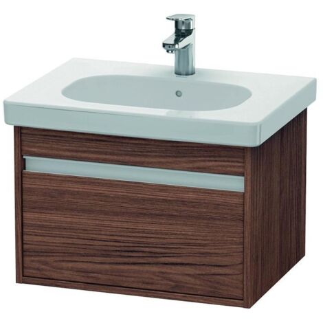 Duravit Waschtischunterschrank Ketho 60x45,5cm, Nussb dkl., 1 Ausz., wandhängend