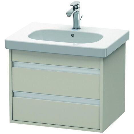 Duravit Waschtischunterschrank Ketho 60x45,5cm, Tau, 2 Schubk., wandhängend
