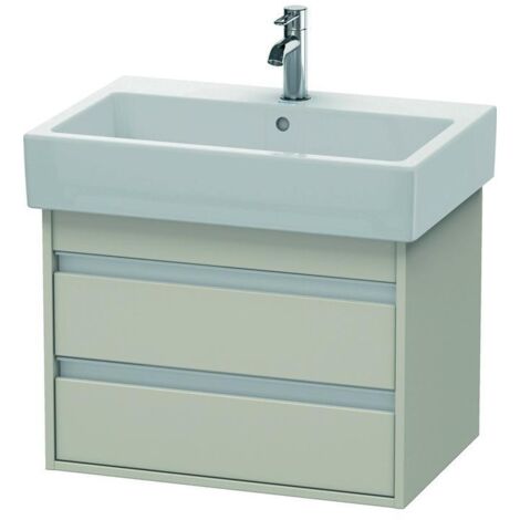 Duravit Waschtischunterschrank Ketho 65x44cm, Tau, 2 Schubkästen, wandhängend
