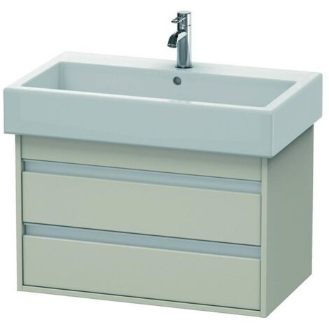 Duravit Waschtischunterschrank Ketho 75x44cm, Tau, 2 Schubkästen, wandhängend