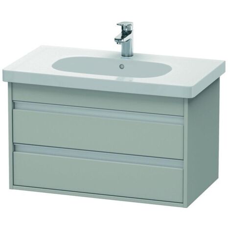 Duravit Waschtischunterschrank Ketho 80x45,5cm, betongr ma, 2 Schubk., wandhängend
