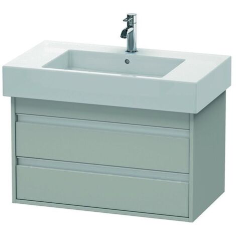 Duravit Waschtischunterschrank Ketho 80x45,5cm, betongr ma, 2 Schubk., wandhängend