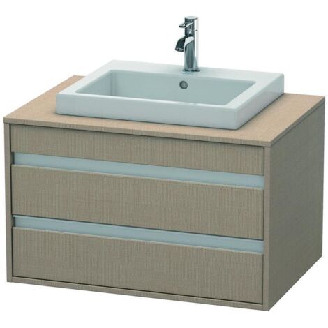 Duravit Waschtischunterschrank Ketho 80x55cm, lei, f Einbauwaschtisch mitt., 2 Schubk.