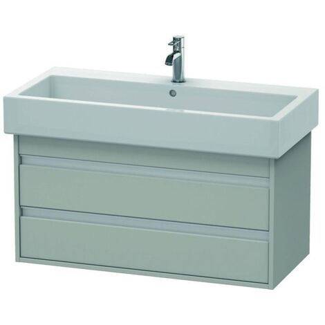 Duravit Waschtischunterschrank Ketho 95x44cm, betongr ma, 2 Schubk., wandhängend