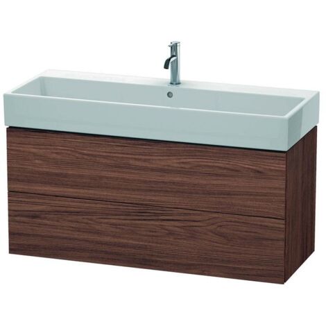 Duravit Waschtischunterschrank L-Cube 118,4x 45,9cm, N dkl., 2 Schub., wandhängend