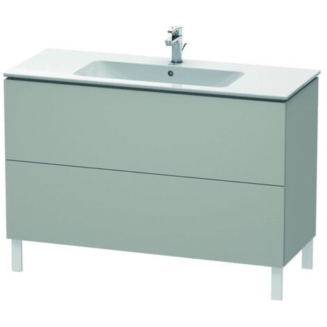 Duravit Waschtischunterschrank L-Cube 122x48,1cm, betongr ma, 2 Ausz., stehend