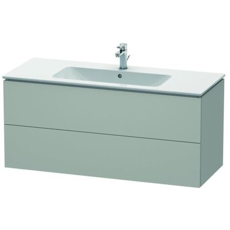 Duravit Waschtischunterschrank L-Cube 122x48,1cm, betongr ma, 2 Schub., wandhängend