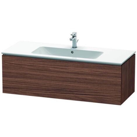 Duravit Waschtischunterschrank L-Cube 122x48,1cm, Nussb dkl., 1 Ausz., wandhängend