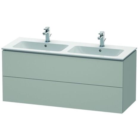 Duravit Waschtischunterschrank L-Cube 129x48,1x55cm, 2 SBK, wandhängend, betongr ma