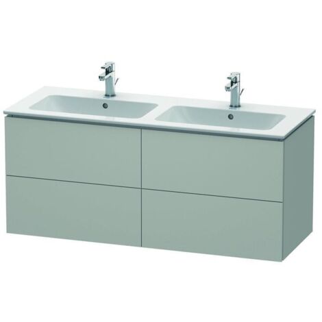 Duravit Waschtischunterschrank L-Cube 129x48,1x55cm, 4 SBK, wandhängend, betongr ma