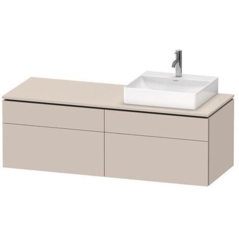 Duravit Waschtischunterschrank L-Cube 142x55x48,2cm, 2 SBK, wd, An R, Tau matt