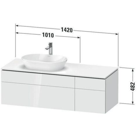 Duravit Waschtischunterschrank L-Cube 142x55x48,2cm, AS L, T m, k EinrSy