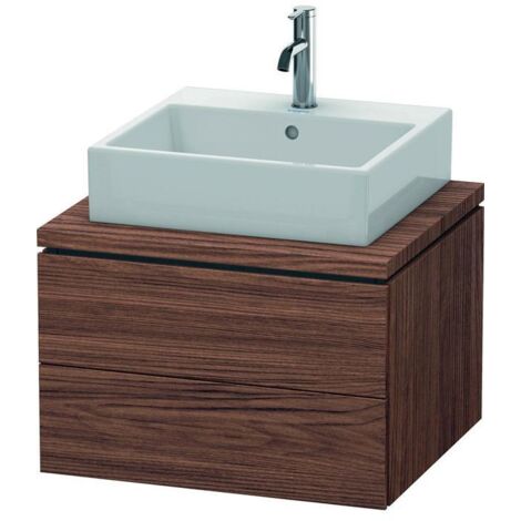 Duravit Waschtischunterschrank L-Cube 62x54,7cm, Nussb dkl., f Kons, 2 Schub.