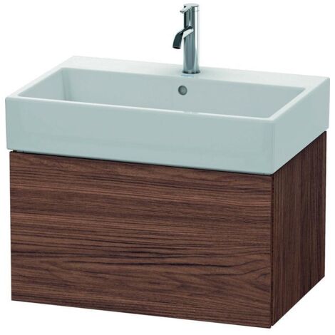 Duravit Waschtischunterschrank L-Cube 68,4x45,9cm, Nussb dkl., 1 Ausz., wandhängend