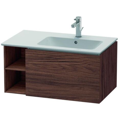 Duravit Waschtischunterschrank L-Cube 82x48,1x40cm, 1 A, Beck. re, Nussb dkl.