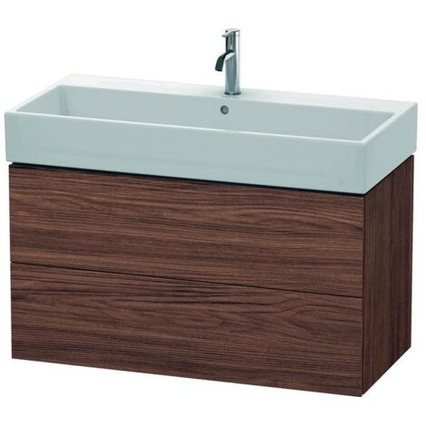 Duravit Waschtischunterschrank L-Cube 98,4x 45,9cm, N dkl., 2 Schub., wandhängend