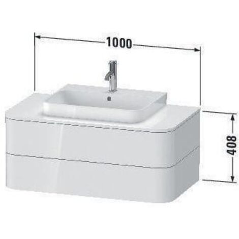 Duravit Waschtischunterschrank o. ES Happy D.2 Plus 40,8x100x55cm, 2 SchKa., taupe supermatt