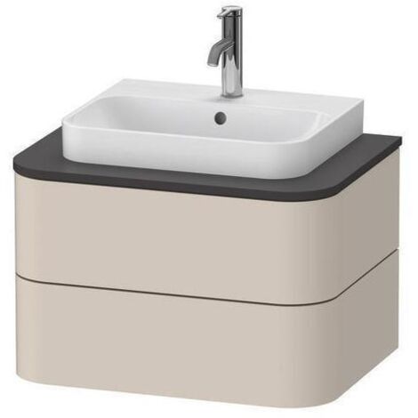 Duravit Waschtischunterschrank o. ES Happy D.2 Plus 40,8x65cm, 2 SchKa., taupe supermatt