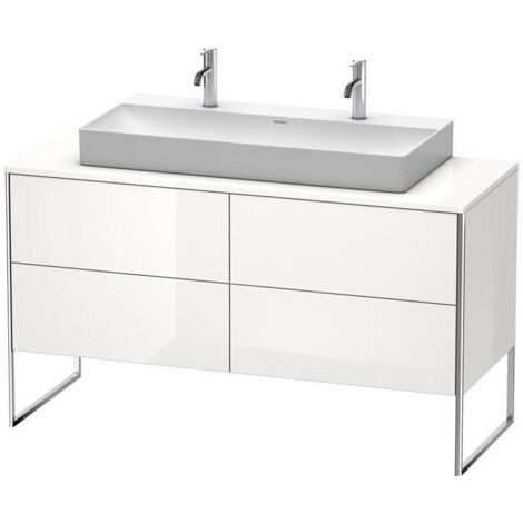 Duravit Waschtischunterschrank XSquare 140x54,8x77,8cm, 4 La, steh., we matt